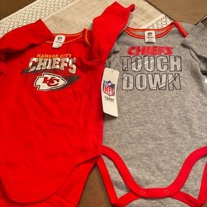 NWT Kansas City chiefs onesies
